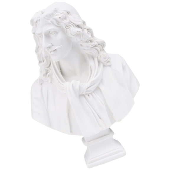 MLINS Sculpture Home Decoration Ornament Figure (rh-6176) Woman 15x10.5cm White