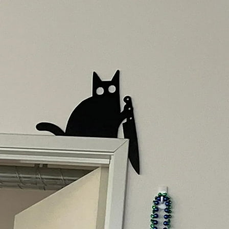 1 * Cat Door Frame Decoration-As Shown