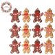 thumbnail image 1 of Adornos grandes de hombre de jengibre, decoración navideña de pan de jengibre, juego de Navidad, adornos navideños, juego de 12 Zhivalor Decoración, 1 of 8