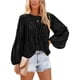 thumbnail image 2 of Blusa De Manga Larga Con Estampado Floral Tops De Manga Larga Para Mujer Lindos Tops De Manga Larga Blusa De Manga Larga Con Cuello Redondo Y Volantes Con Estampado Floral Lindos ANGGREK Otros, 2 of 5