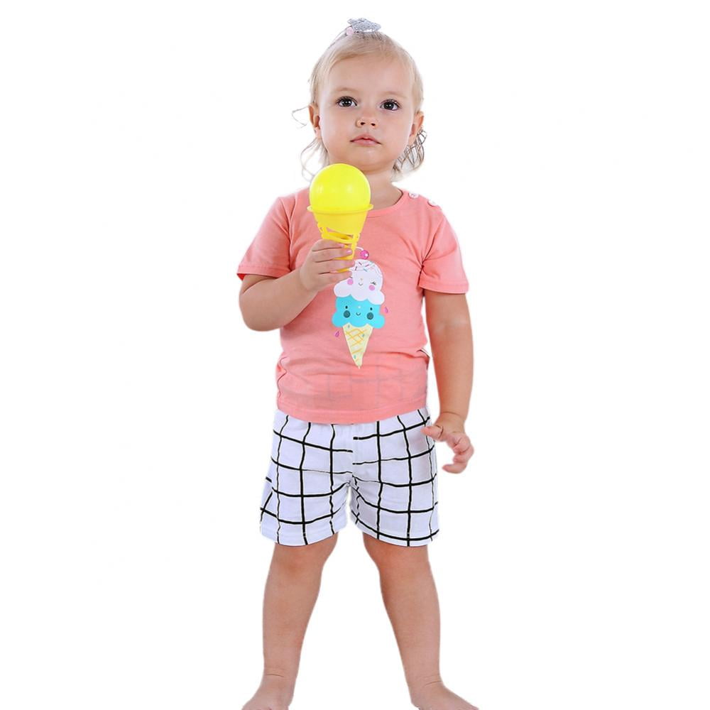 6M-5T Toddler Baby Boy Clothes Summer Cotton Letter Print T Shirt Vest Tops+Shorts Playwear Outfits Sets 