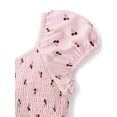 thumbnail image 3 of The Children's Place Girls Short Puff Sleeve Print Smocked Ruffle Dress, Sizes XS-XXL, 3 of 4