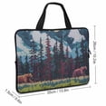 thumbnail image 2 of Werpe Bear Trees Mountain Laptop Bag Diving Fabric Soft Carrying Travel Case Computer Protective Handle Case 13inch, 2 of 5