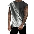 thumbnail image 2 of EchfiProm Quick Dry Shirt Men Sleeveless Black Tank Tops Graphic Prints Round Neck Athletic Muscle Shirts S, 2 of 5