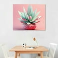 thumbnail image 2 of COMIO Cactus Wall Art Colorful Succulent Wall Decor Desert Plant Canvas Pictures Pop Mexican Decor Bathroom Kitchen Artwork Poster Bright Pink Painting for Living Room Bedroom Home Decoration, 2 of 4
