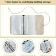 thumbnail image 5 of Multipurpose Knitting Needle Organiser Circular Needle Bag with 12 Zippered Binder Pocket for Knitting Sewing Project, 5 of 8