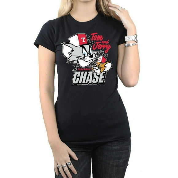 Tom and Jerry T-Shirt en Coton Chat & Souris pour Femmes