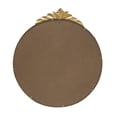 thumbnail image 3 of A&B Home Circular Gold Wall Mirror with Leaf Accent 36" x 2" x 40.9", 3 of 11