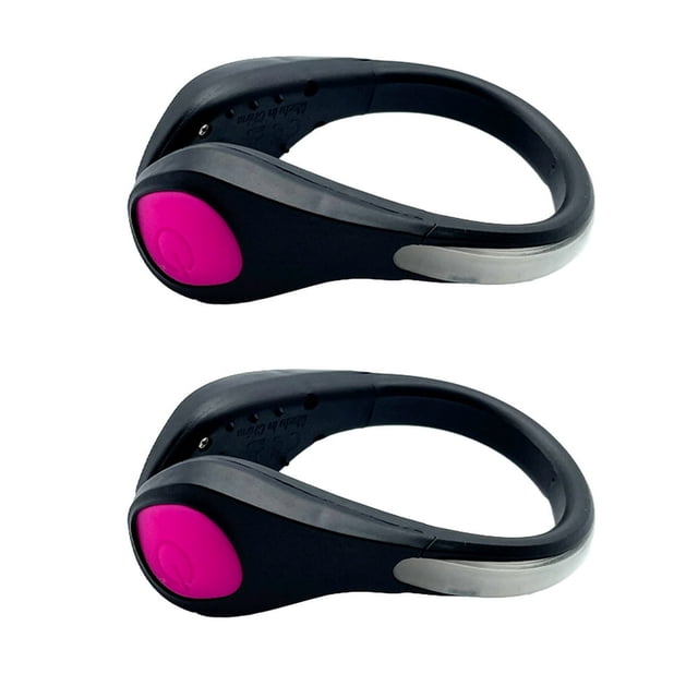 2 Pcs Runner Shoes Clip Light Sneakers Light for Night Running Sports U-shape Luminous Shoes Clips for Hip-Hop Outdoor Night Riding Warning Light Clip-On Shoes