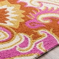 thumbnail image 6 of Mark&Day Outdoor Rugs, 8x10 Dorking Global Indoor/Outdoor Bright Pink/Dark Green Area Rug, Non Shedding Pink Orange White Carpet for Patio, Porch, Deck, Bedroom, Living Room or Kitchen (8' x 10'), 6 of 6