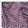 thumbnail image 3 of Soimoi Velvet Purple Fabric By the Yard - 54 Inch Wide - Leaves & Blossom Flower Floral Textile - Graceful and Botanical Patterns for Various Uses Printed Fabric, 3 of 6