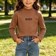 thumbnail image 2 of Hurxie Girls Half Turtleneck Long Sleeve Knit Slim Sweater Pullover Tops 3-4 Years, 2 of 7