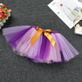 thumbnail image 3 of FYMNSI Baby Girl First Birthday Outfit Flower Theme Cotton Short Sleeve Romper Tutu Tulle Skirt Crown Headband 3pcs Set 1Y Purple, 3 of 9