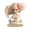 A-Pink, variant on Angel Cherub Balloon Valentine's Ornament Pearl White 2D Acrylic Cloud Figurine Delicate Home Shelf Decor for Valentine's Day Gifts​