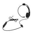 thumbnail image 2 of Auriculares De Un Solo Oído, Cómodos Y Ligeros Auriculares Con Cable Con Cancelación De Ruido Y Micrófono Para Centro De Llamadas, 2 of 7