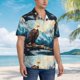 thumbnail image 3 of Fotbe Iceberg Bald Eagle Camisa Hawaiana para Hombre Unisex – Camisa Casual de Verano con Botones de Manga Corta de Algodón y Lino,X-Large, 3 of 7