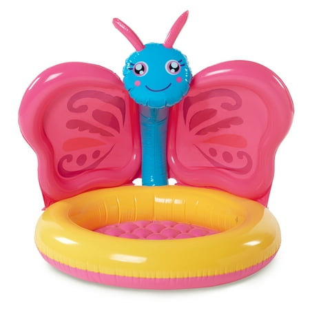 Summer Waves Inflatable Butterfly Shade Baby Pool,