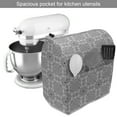 thumbnail image 2 of Orient Stand Mixer Cover, Abstract Oriental Ornaments Along Compass and Octangular Style Stars, Kitchen Appliance Organizer Bag Cover with Pockets, 5 Quarts, Charcoal Grey and White, by Ambesonne, 2 of 4