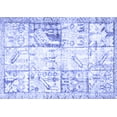 thumbnail image 1 of Ahgly Company Machine Washable Indoor Rectangle Persian Blue Traditional Area Rugs, 2' x 5', 1 of 4