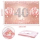 thumbnail image 2 of Fondo De Cartel De Feliz Cumpleaños Número 40 - 40 Suministros De Decoración Para Fiesta De Cumpleaños Para Mujeres O Hombres - Oro Rosa 4 X 6 Pies, 2 of 5