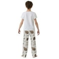 thumbnail image 4 of FORMRS Boys Pajama Pants with Pockets Size 6-8Y Kids Lounge Sleep Bottoms, Light Gray Bears, 4 of 8