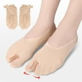 thumbnail image 3 of Portable Toe Separator Socks,Bunion Relief Socks Women Soft Elastic Breathable  Valgus Corrector Toe Separator Socks for Work, 3 of 8