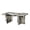 Off-white Faux Marble, variant on Roundhill Furniture Mchome Contemporary Coffee Table, Weathered Gray and Beige