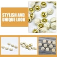 thumbnail image 4 of HAMPPLIES Boutons Décoratifs Ronds en Résine et Raphia Faits à la Main Jaune Clair, 4 of 8