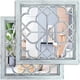 thumbnail image 1 of Espejo de pared Wocred Rustic Farmhouse blanco 30 x 30 cm (2 unidades), 1 of 7