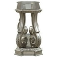 thumbnail image 3 of Acme Northville Sofa Table Antique Silver & Clear Glass, 3 of 4