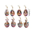 thumbnail image 3 of AuroraX Easter Eggs Bulk Decoration for Baskets,8 Pack 2D Printed Hanging Ornaments for Easter Tree Spring Home Party Supplies Decorations, 3 of 7
