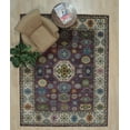 thumbnail image 4 of EORC Purple / Ivory Hand Knotted Wool Traditional Kazak Collection Rug, 10' x 14', 4 of 6