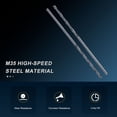 thumbnail image 3 of Uxcell 3/64" Drill Bit, Jobber Straight Shank M35 Cobalt 5% High-Speed Steel 135° Nitriding Black for Stainless Steel Hard Metal - 6 Pack, 3 of 7