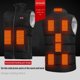 thumbnail image 5 of Chaleco eléctrico USB de invierno Chaqueta de calefacción Hombres Mujeres Chaleco térmico (2XL) Likrtyny Para estrenar, 5 of 9
