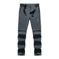 thumbnail image 2 of Plus Size Pants For Men Wide Leg Men'S Bottoms Mens Snow Ski Waterproof Pants Outdoor Hiking Fleece Lined Pants Softshell Windproof Pants with Zipper Pockets, 2 of 9