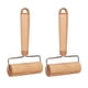 thumbnail image 4 of 2 uds rodillo pequeño rotación de 360 grados mango ergonómico fácil de limpiar rodillo de masa de madera para Pizza pastel pan, 4 of 12