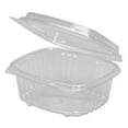 thumbnail image 1 of Genpak Clear Hinged Deli Container, APET, 12 oz, 5 3/8 x 4 1/2 x 2 7/8, 200/Carton -GNPAD12F, 1 of 1