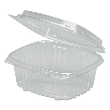 Genpak Clear Hinged Deli Container, APET, 12 oz, 5 3/8 x 4 1/2 x 2 7/8, 200/Carton -GNPAD12F