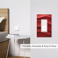 thumbnail image 3 of Red Wave Light Switch Cover Decorative Switch Plates and Outlet Covers Wall Plates for Electrical Kitchen Home Office Art Decor, 3 of 4
