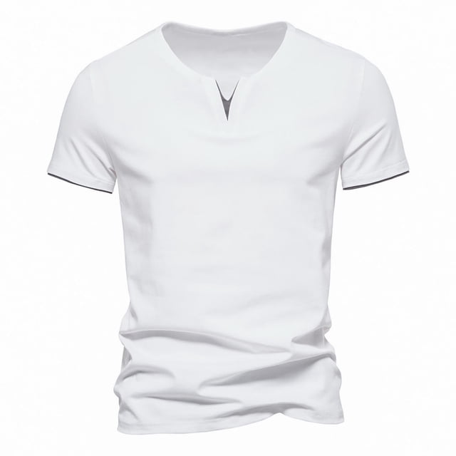 ylioge Running T-Shirts for Men Plus Size M-5X Short Sleeve V Neck Tees Tops Casual Solid Quick-Drying Slim Pullover Basic Athletic Workout Tshirts