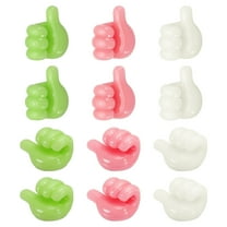 12 Pcs Cord Holders Cable Clips Nightstand Wire Organizer Desk Green, Pink, White