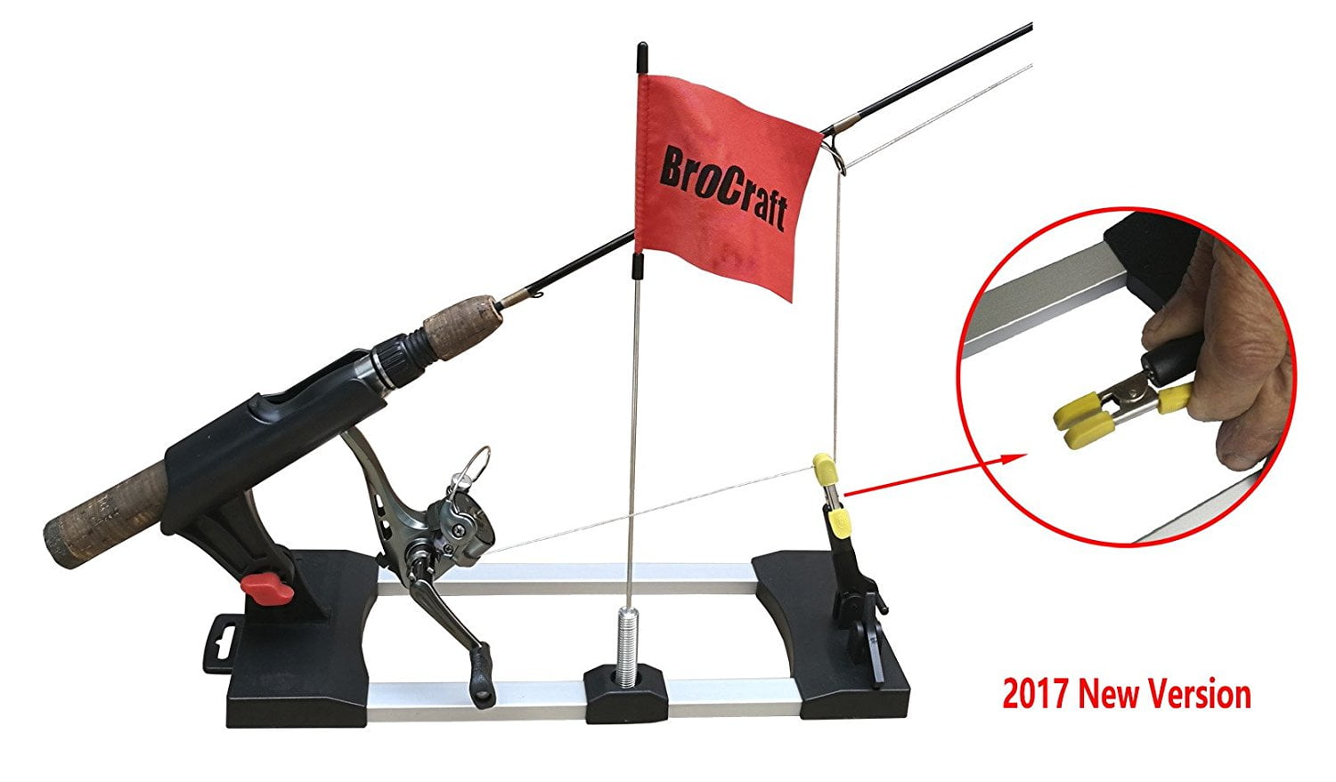 BroCraft Ice Fishing Tip-Ups / Ice Fishing Rod Holder / Ice Fishing