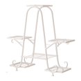 thumbnail image 2 of Soporte para plantas, soporte para macetas, soporte de hierro para regalos, estantes de exhibición para macetas Blanco, 2 of 9