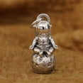 thumbnail image 2 of 925 Sterling Silver Astronaut Pendant Charms Earth Protector Biker Punk Jewelry TA331, 2 of 13