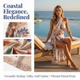 thumbnail image 3 of Zzjniupiyyds Sarong Coverups for Women Beach Wrap Floral Bikini Cover Up for Swim Vacation, 3 of 6