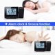 thumbnail image 4 of LED Projection Alarm Clock, Digital Clock with Large LCD Display, Digital Projection Clock with Dual Alarms, Snooze Function, Indoor Thermometer, 4 of 4