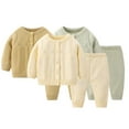 thumbnail image 7 of LYMAYTER Newborn Girls Knit Outfit Infant Long Sleeve Sweaters + Knit Pants 1 Set for 0-24 Months, 7 of 7