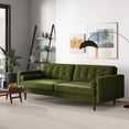 thumbnail image 2 of Ashcroft Imports SOF00302653 Casey Mid Century Modern Olive Green Velvet Sofa, 2 of 6