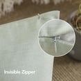 thumbnail image 2 of Deconovo Faux Linen Throw Pillow Covers with Hidden Zipper, 4-Pack, Pastel Green, 20x20 Inch, Ideal for Sofa, Chair, or Bed Decoration Upgrade, 2 of 6