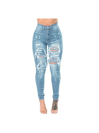 Women Junior Sexy Butt Lifting High Rise Stretchy Skinny Jeans